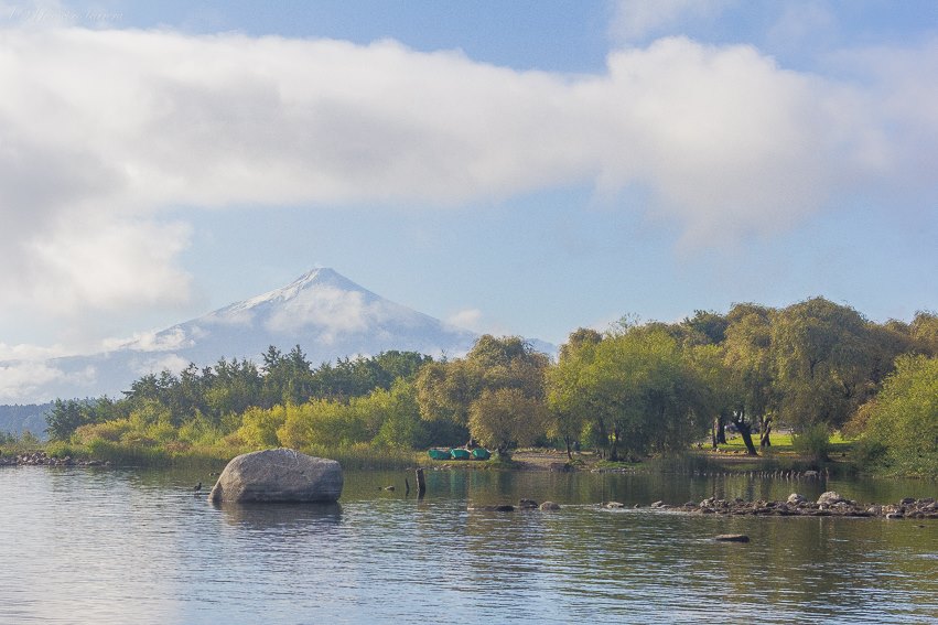 Rivera Lago Villarrica, sector Puente